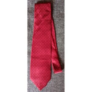 Dress Tie 70s 80s 90s Y2K Mens Stafford red 3.5 Wide 56 inches